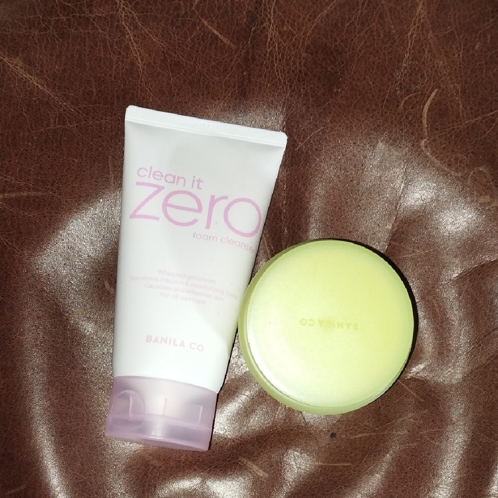 Clean It Zero Foam Cleanser and Balm Set - Pink and Yellow